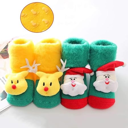 Regali Di Natale Divertenti.Calzini Divertenti Di Natale Crazy Christmas Socks For Il Bambino Scherza Migliori Regali Di Natale Colore Mix 01 Taglia 0 18 Months Amazon It Casa E Cucina