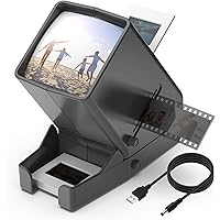 DIGITNOW!35mm Slide and Film Viewer, 3X Magnification LED Lighted Illuminated Viewing,USB Powered/Battery Operation-for 35mm 