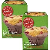 PaperChef - Parchment Lotus Baking Cups - Easy Release, Non-Stick Paper 12 count - 2 Pack