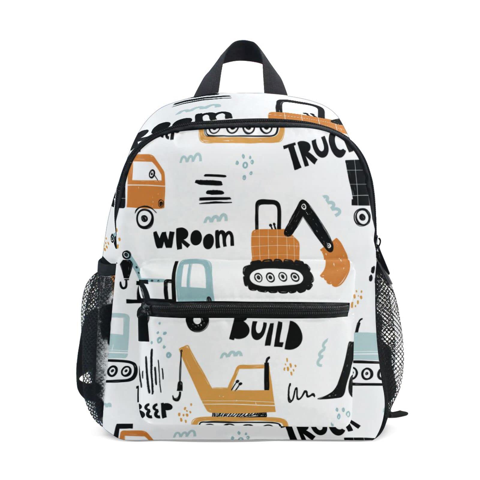 Photo 1 of ALAZA Todder Backpack Funny Construction Transport Cars Kid's Backpack Lightweight Preschool Kindergarten Book Bag Practical and Durable Daycare Bag for Travel,Toys