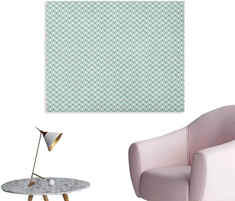 Amazon Co Jp Anzhutwelve アイボリーとブルー 写真 壁紙 サークルとストライプ パステルカラー 抽象幾何学的アレンジメント ポスター 紙 ブルーグレーとアイボリー W32 Xl24 ホーム キッチン