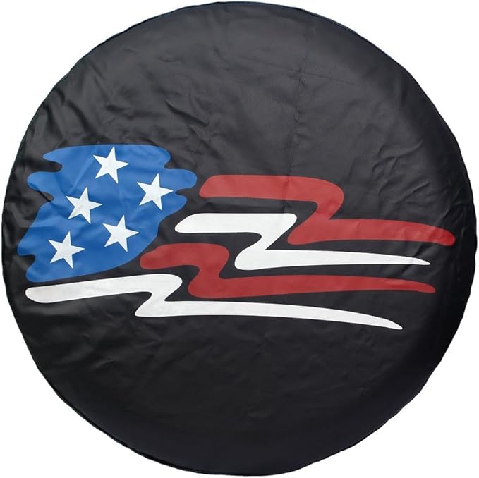 Spare Tire Cover 15 inch, Tires Wheel Cover Black for RV