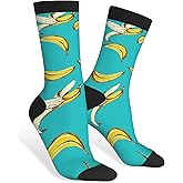 AOYEGO Farm Animals Funny Socks Cute Animals Horse Cow Novelty Casual Crew Socks Contrast Color Design for Women Men Gift
