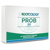 Rootcology Prob 50 by Dr. Izabella Wentz | Probiotic Support | 30 Servings | ProB 50 Probiotic, 50 Billion CFU &amp; 18 Strains, Shelf-Stable, Supports Gut Balance &amp; Digestive Health, 30 Capsules
