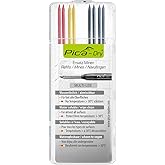 Pica Dry Pencil Refills for 3030 Markers 2 x Red, 2 x Yellow, 4 x Black 4020