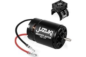 JUZUXI RC Motor 550 21T Brushed Motor with 36mm Cooling Fans Waterproof Set for 1/10 Scale Slash ARRMA Traxxas Redcat HSP HPI Wltoys Kyosho