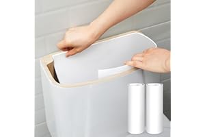 Frienda 2 Pcs White Toilet Tank Liner 16 x 48 Inch Toilet Anti Condensation Kit with EVA Foam Self Adhesive Tank Insulation K