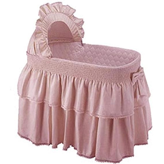 pink baby bassinet
