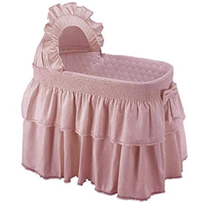pink baby bassinet