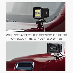 WeiSen Hood Hinge Ditch Light Mounting Brackets