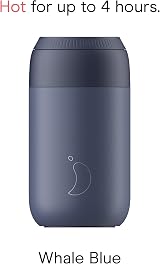Chillys Series 2 Coffee Cup 340ml Whale Blue Double Walled Vacuum view 3