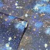 Arthouse Stardust Charcoal Blue Galaxy Stars Glitter Wallpaper 923901 Paste view 2