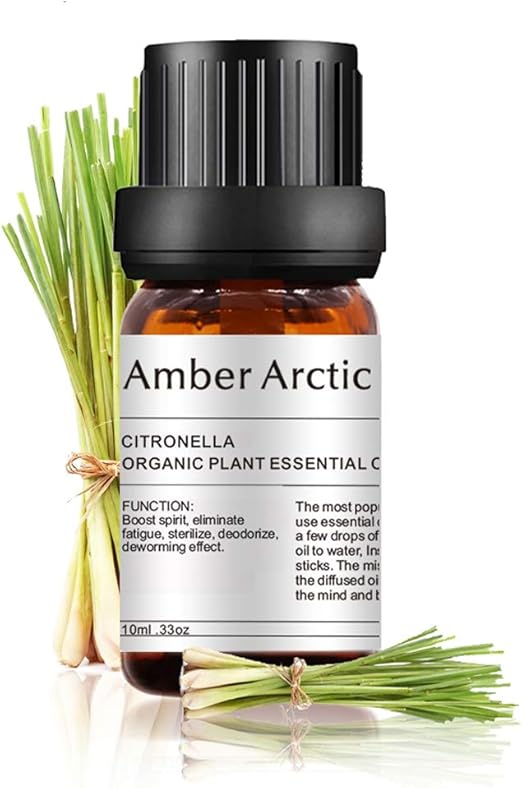 AMBER ARCTIC Citronella Essential Oil for Diffuser, 100 Pure Fresh