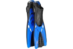 Cressi Adult Adjustable Snorkeling Fins with Ultra Resistant Buckles, Very Light, Ideal for Traveling - Tonga: Designed in Italy