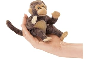 Folkmanis Mini Monkey Finger Puppet , Brown