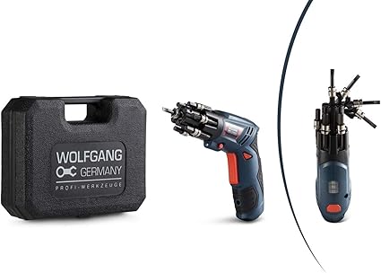 Wolfgang Visseuse Sans Fil 3 6 V 1500mah Li Ion Recharge Rapide D 1 Heure Poignee Rotative A 90 Led 27 Bits Porte Embouts Rallonge Et Boitier Pour Visser Monter Et Assembler Amazon Fr Bricolage