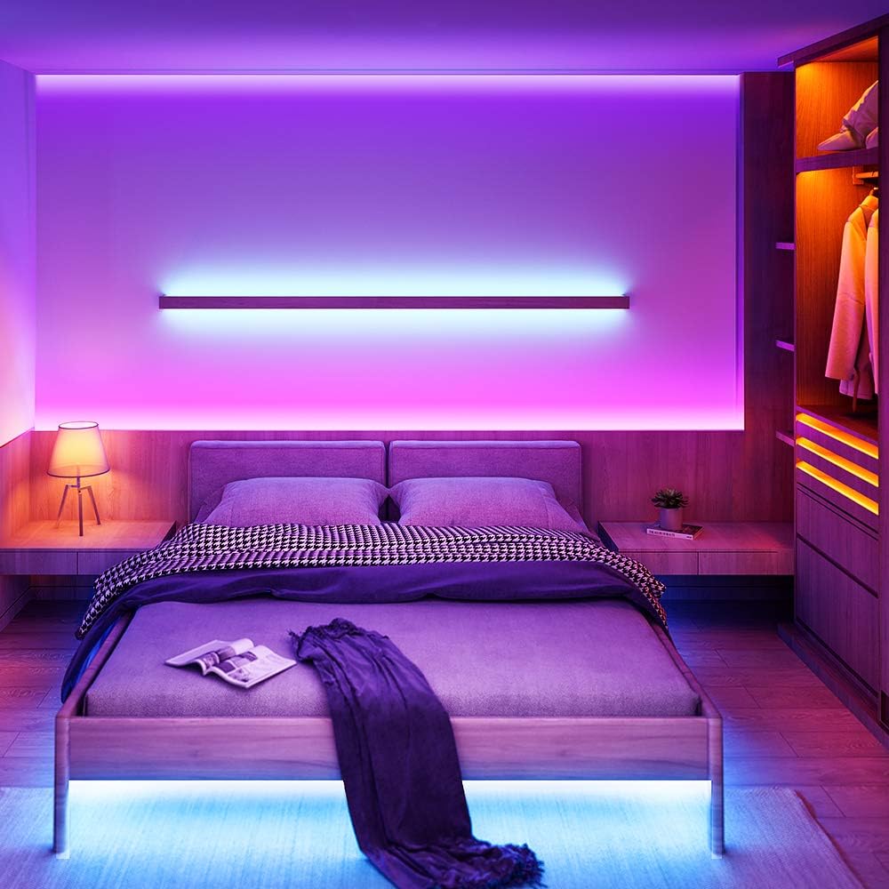 Featured image of post Bedroom Bed Frame Bedroom Led Strip Lights - A space to study and rest.