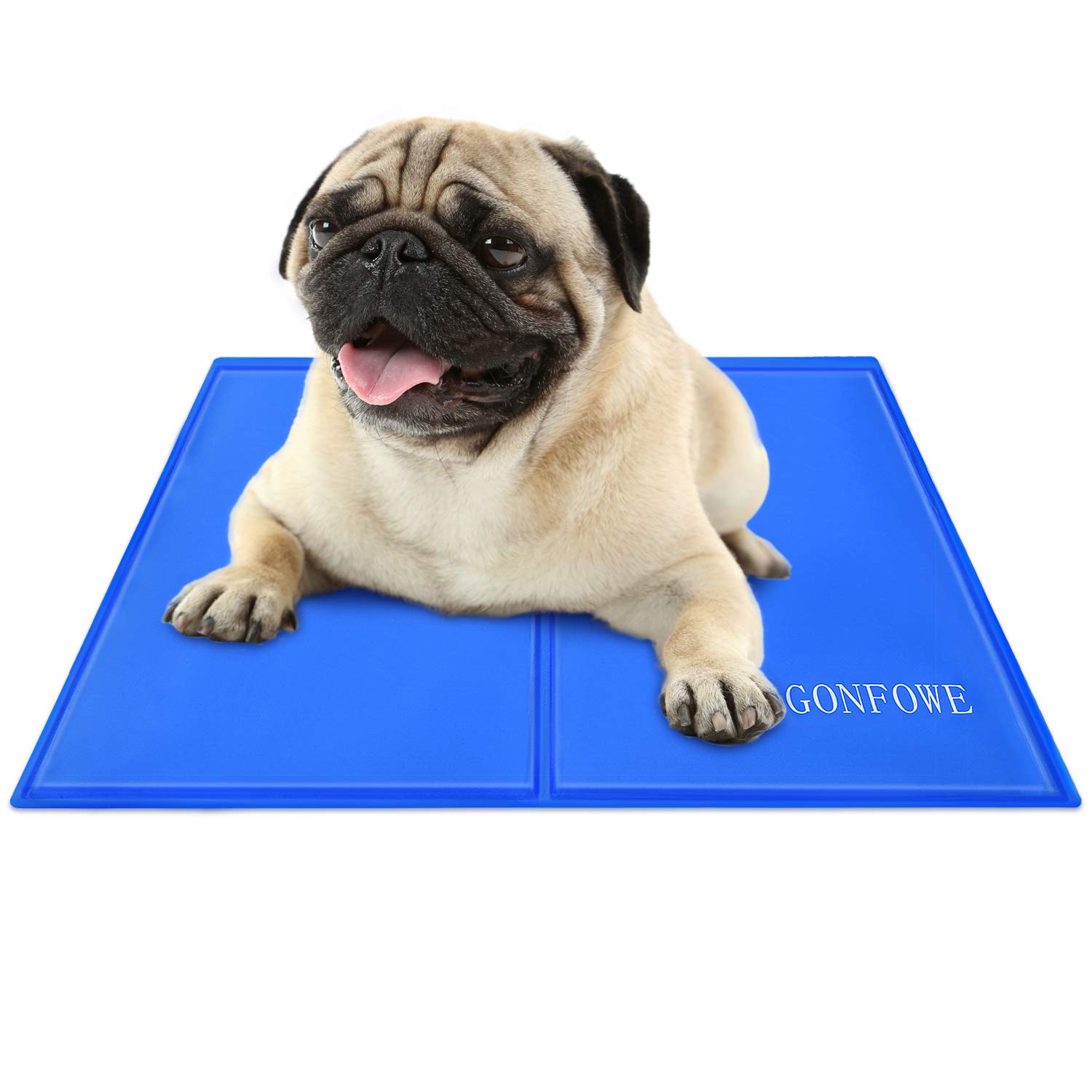 Pet Dog Cooling Mat，Durable Pet Cool Mat Non-Toxic Gel Self Cooling Pad,Pets Summer Sleeping Mattress Accessories for Cats Puppy Home (M)
