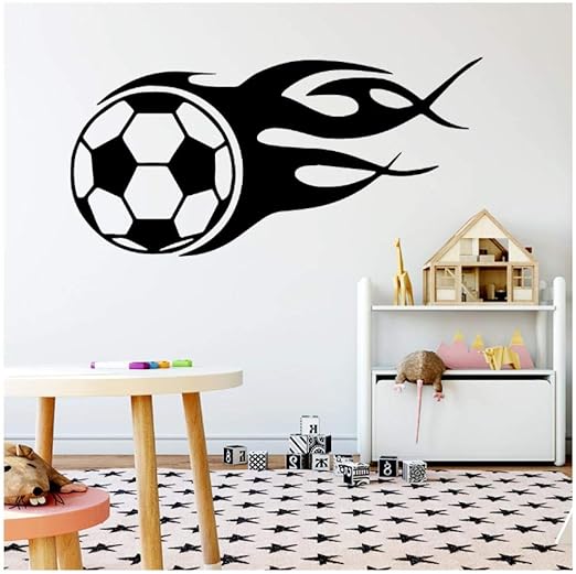 qinheny Etiqueta engomada Colorida de la Pared del fútbol para la