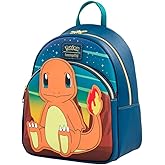 Loungefly Pokemon Charmander Mini Leather Backpack, Multicoloured, Mini, Casual, Multicoloured, Mini, Multicoloured, Mini, multicoloured, Einheitsgröße