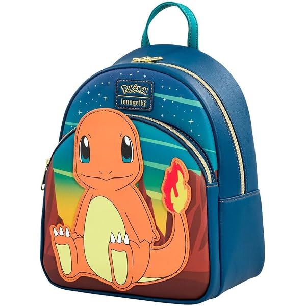 Amazon.com | Loungefly Pokemon Charmander Evolutions Triple  display picture 2