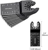 Goysen 60Pcs Oscillating Saw Blades 34mm Universal Quick Release for Multimaster view 6