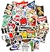 Sticker Pack [100pcs],Sanmatic Sticker Decals Vinyls for Laptop,Cars,Motorcycle,Bicycle,Skateboard Luggage,Bumper Stickers Hippie Decals Bomb Waterproof ... (D)