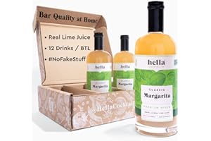Hella Cocktail Co. Classic Margarita Premium Cocktail Mixers | Made with Real Lime Juice, Ready-to-Mix for the Perfect Margarita (750ml 3-Pack, Classic Margarita)