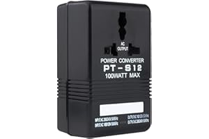 AUTOTRON Voltage Converter, 110V to 220V Step-Up & Down Power Two-Way Conversion Voltage Converter Transformer for Travel, RV, Camping (black-100w)