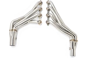 PG POWERGO MOTORSPORT LS Swap Exhaust Headers 1-7/8 x 3 in. 304 Stainless Steel Polished for 1960-1998 C10 C1500 Silverado Sierra Suburban 2WD Truck LS1 LS2 LS3 LS6 LS7