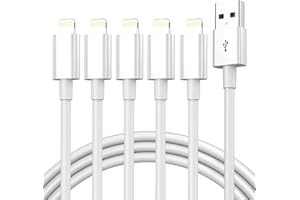 iPhone Lightning Cable [MFi Certified], USB to Lightning Cable 5Pack 3FT USB A Charger Cord iPhone Fast Charging Cable for iP