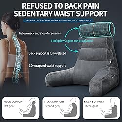 mittaGonG Reading Pillow for Sitting in Bed Adult