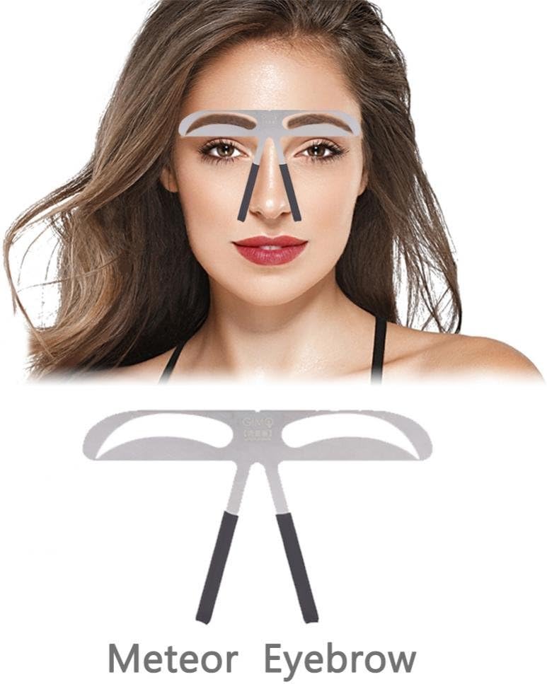 Eyebrow Ruler, Professional Eyebrow Measure Balance Extension Ruler Meteor Eyebrow Shape Stencil Make Up Beauty Accessory Tool - Image 3