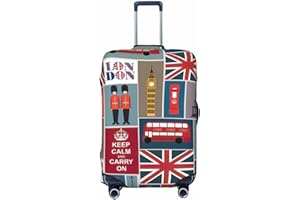 Juandeng England Symbols Print Luggage Cover Suitcase Covers For Luggage Protector Fits 18-32 Inch Travel Accessories