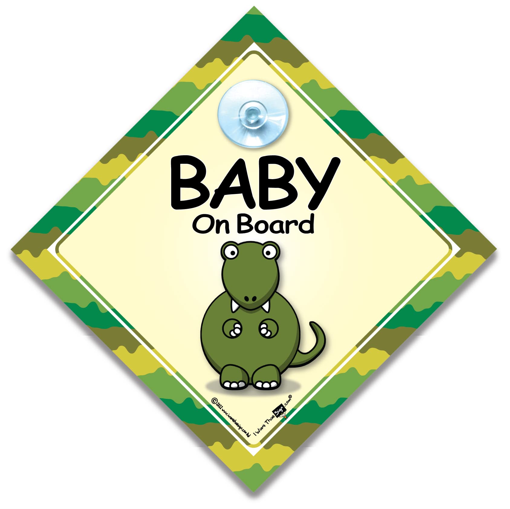 Baby On Board Car Sign, Baby On Board Sign, Dinosaur, Baby On Board, Baby Sign, Unisex Baby on Board, Grandchild On Board, Decal, Bumper Sticker, Dinosaur on Board, Little Dinosaur Car Sign