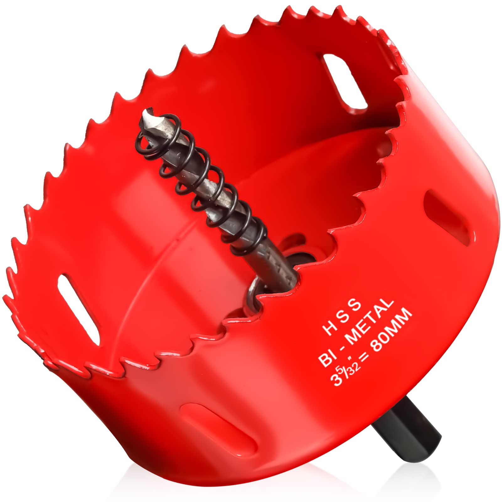 80mm Hole Saws Cutter, HSS Bi-Metal Drill Bit for Wood, Plastic, UPVC, Fiberglass and Plasterboard — image 1