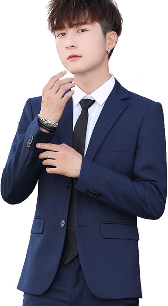 Amazon スクツ テーラード ジャケット メンズ 春秋冬 スーツ ビジネス カジュアル スリム きれいめ トレンド 長袖 コート ジャケット 通販