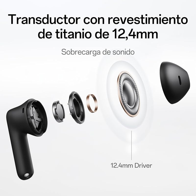 Enco Buds3 Bluetooth 5.4 12.4mm 48h IP55 Auscultadores, Preto Ardósia
