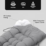 DKIEI 2/3 Seater Garden Bench Cushion 110x40cm Grey Non-Slip 8cm Thick view 3