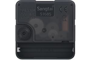 DEEWISH Quartz Clock Movement Replacement Clock Mechanism Battery Operated, Wall Clock Parts for Do It Yourself (5/16 inch Total Shaft Length,No Hands)