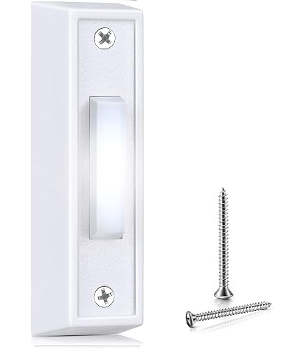Replacement Base Plate For Wireless Doorbell Button – Compatible With Honeywell DCP311/DCP511/DCP911, 2-Pack Gray, Firm Mounting Bracket With Screws, Easy Wall Install