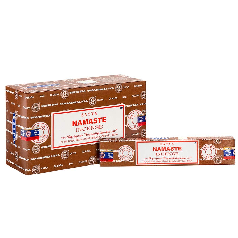 Satya Nag Champa Namaste Incense Sticks - Box 12 Packs