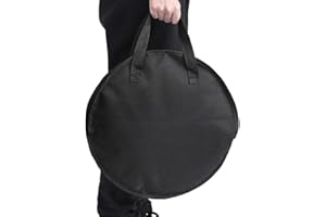 Tyenaza Dumb Drum Bag, 14 Inch Portable Dumb Drum Practice Pad Bag Oxford Cloth Carrying Bag Case for Dumb Drum Storage
