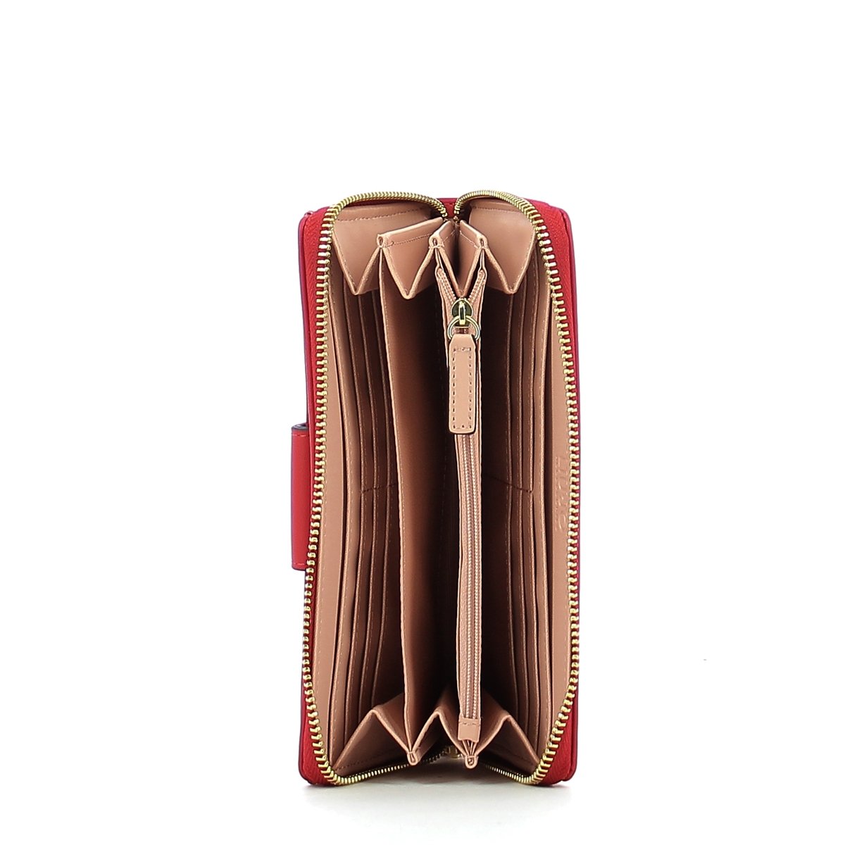 Portafoglio Donna con Portamonete con Chiusura a Scatto THE BRIDGE in Pelle  Marrone linea Story a sconto