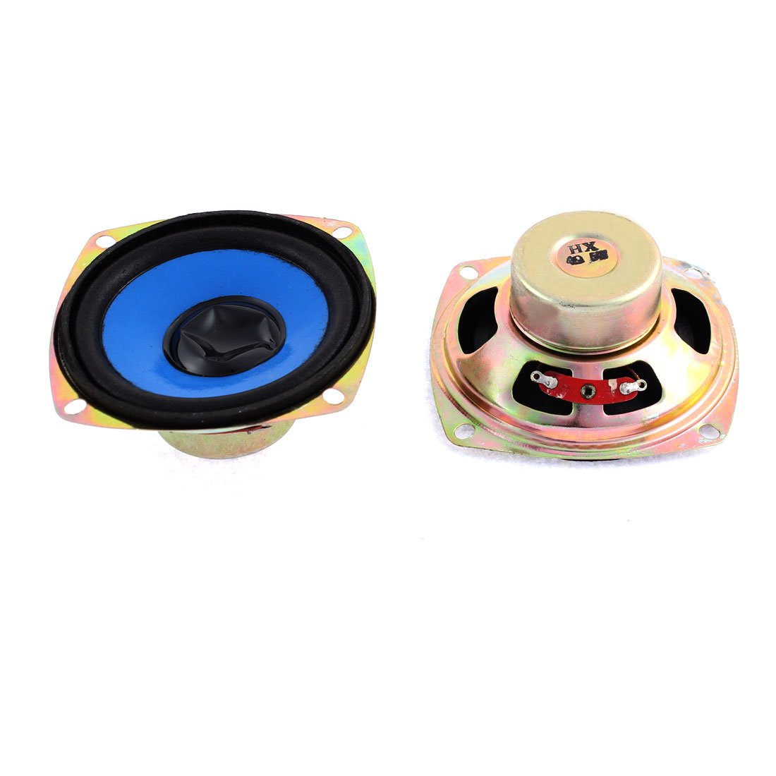 sourcing map 2pcs 5W 4 Ohm Magnet Speaker Loudspeaker 80x80mm for TV Player Audio
