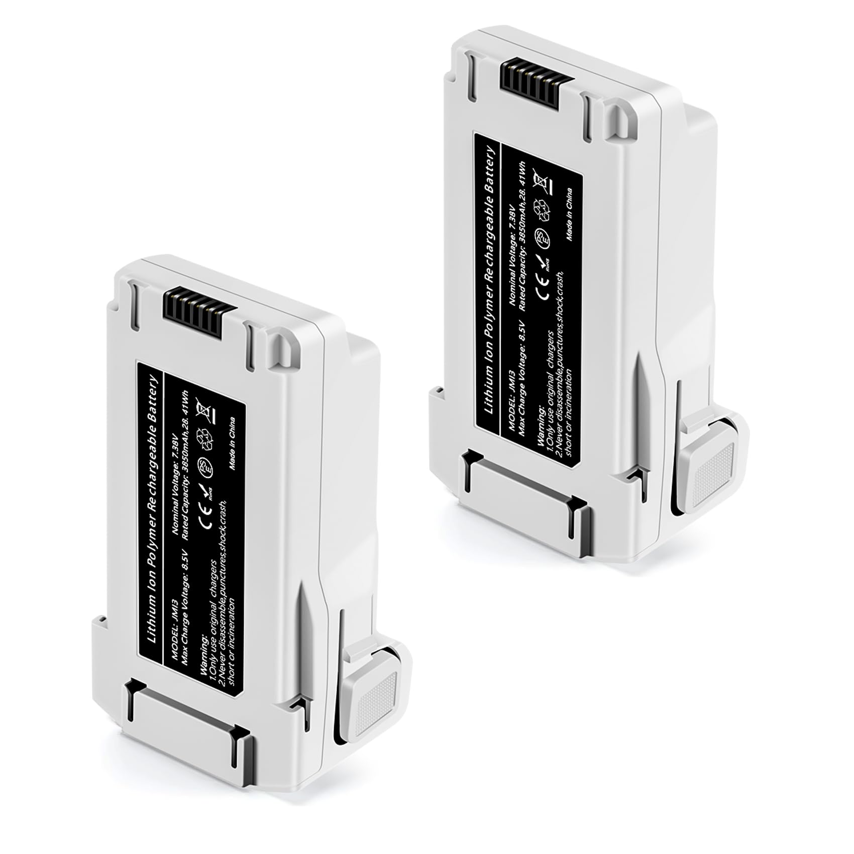 PoweLyt 2 Packs Mini 3 Series Intelligent Flight Batteries 3850mAh Upgraded Drone Battery Supports up to 51 Minutes of Flying Time Fully Compatible with DJI Mini 4 Pro/3 Pro/3 Drone