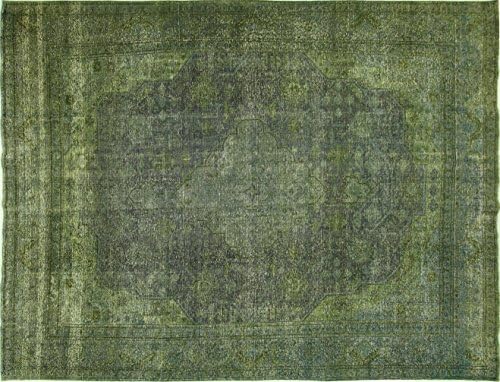 New Traditional Persian 10'x13' Blue Overdyed Hand Knotted Wool Area Rug H8893