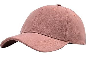 Women's Men's Suede Baseball Cap Faux Suede Leather Classic Hat Adjustable Plain Hats Casual Baseball Comfy Sun Caps