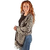 The Celtic Ranch Women's Trinity Knot Pashmina Scarf Shawl, Soft and Comfortable with a Rich Luxurious Sheen