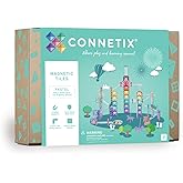 CONNETIX Magnetic Tiles Pastel Ball Run Pack, 106 Pieces